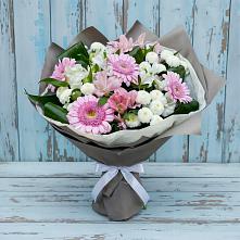 Букет цветов из:  Герберы, Альстромерии и Хризантемы #REPLACE_PRED# Дылыме