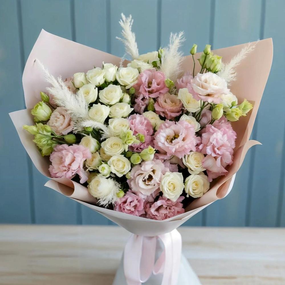 Букет цветов из: Альстромерии и Розы в Дылыме