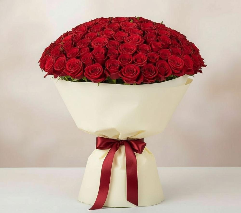 Букет 101 Красная роза Милано в Дылыме
