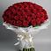 Букет 101 Красная роза Блэк Мэджик в Дылыме