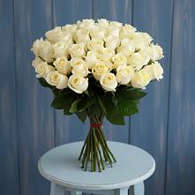 Букет 51 Белая роза Эдлесс Лав #REPLACE_PRED# Дылыме