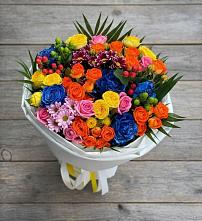 Букет цветов из:  Розы и Хризантемы в Дылыме