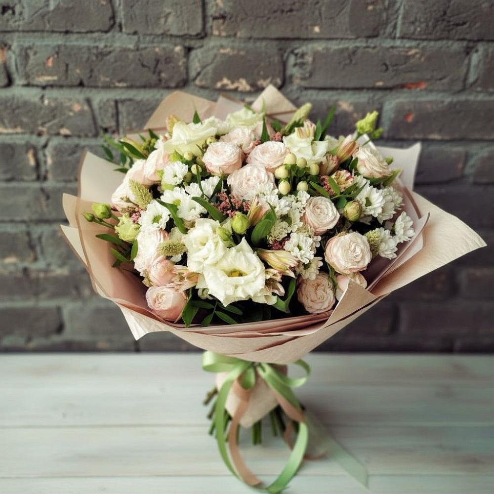 Букет цветов из: Альстромерии, Розы и Хризантемы в Дылыме
