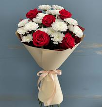 Букет цветов из:  Розы и Хризантемы в Дылыме