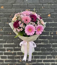 Букет цветов из:  Герберы и Хризантемы в Дылыме