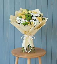 Букет цветов из:  Хризантемы и Розы #REPLACE_PRED# Дылыме