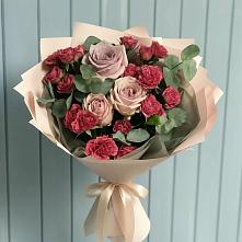 Букет цветов из:  Гвоздики и Розы #REPLACE_PRED# Дылыме