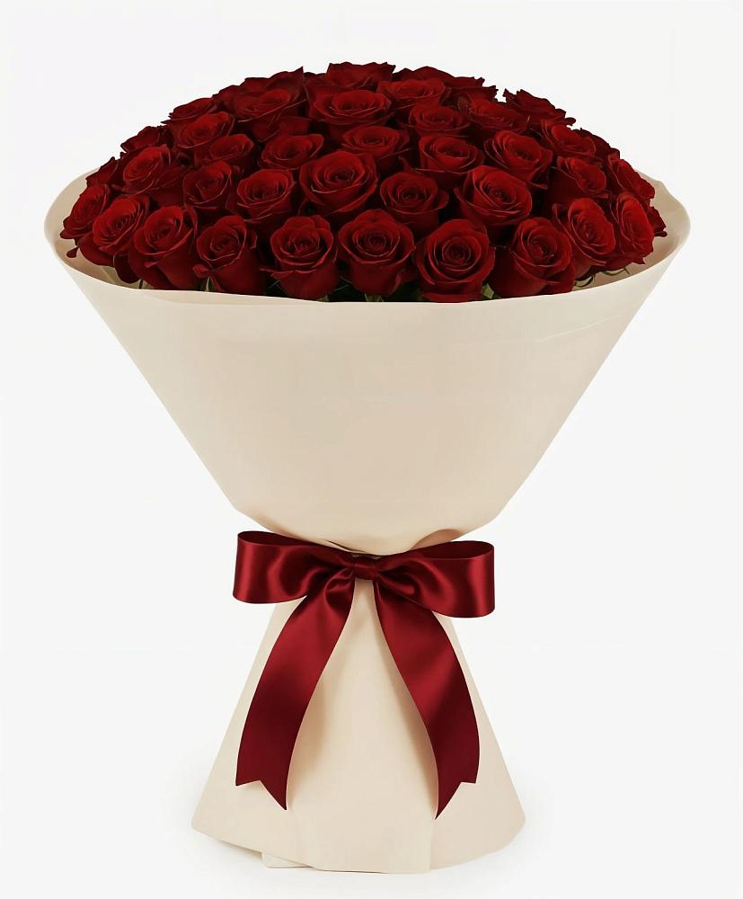 Букет 101 Бордовая роза Блэк Бакарра в Дылыме