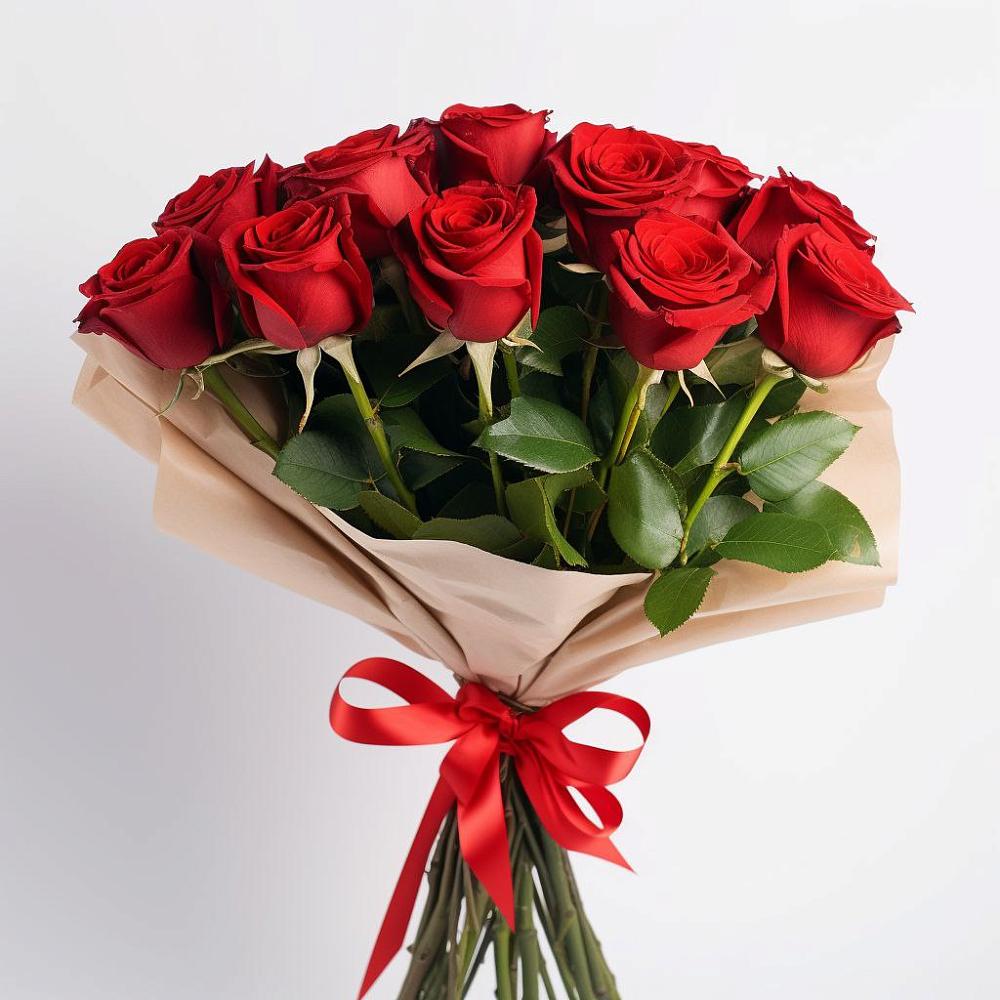 Букет 11 Красных роз Эдлесс Лав в Дылыме