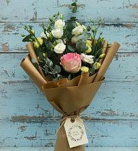 Букет цветов из:  Розы и Лизиантусы #REPLACE_PRED# Дылыме