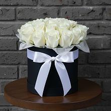 Цветочная композиция из Розы в шляпной коробке #REPLACE_PRED# Дылыме